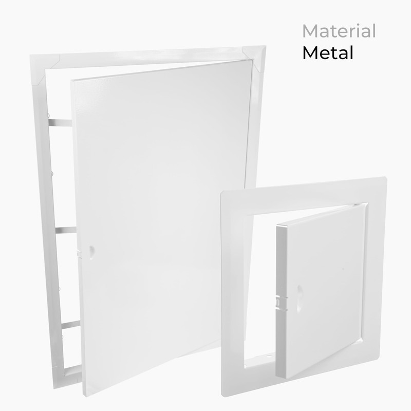 HVAC OV 16x24 Inch White Access Panel – Metal Rectangular