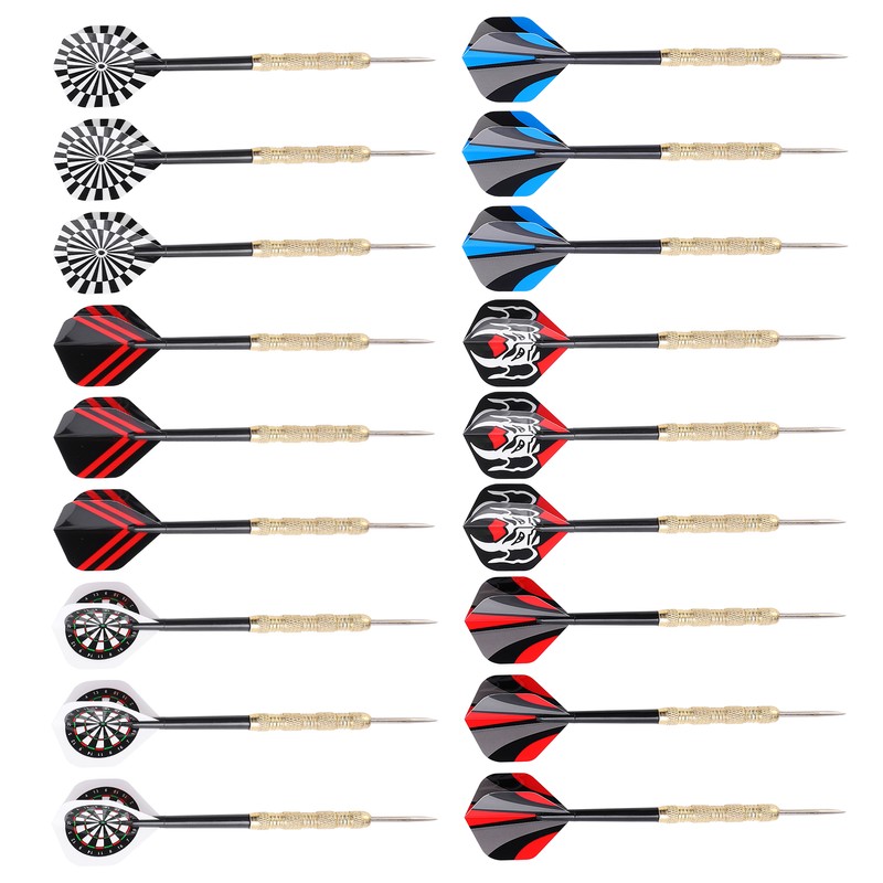 18 Pcs Professional Steel Tip Darts Flight Steel Tip Dart
