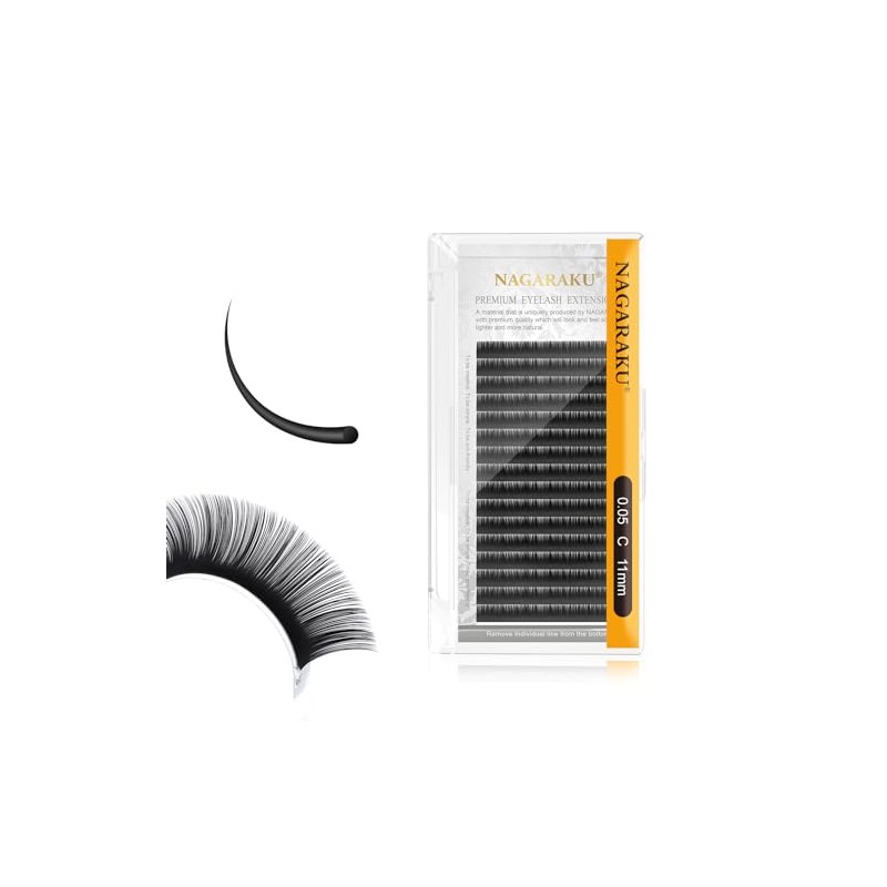 NAGARAKU Eyelash Extension Classic Individual 1:1 Eyelash Volume Individual Eyelashes