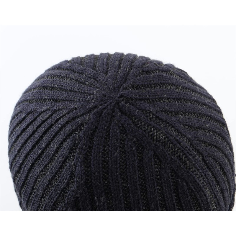 Connectyle - Gorro de lana de invierno con forro polar