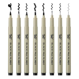 Mr. Pen- Drawing Pens for Artists, 8 Pack, Black Multiliner, Artist pens, Micro Pens for Drawing, Ink Pens for Drawing, Sketch Pens, Micro Pen, Fineliner Pens, Bible Journaling Pens