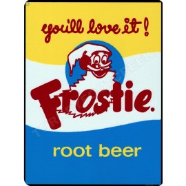 Frostie Root Beer 9" x 12" Metal Sign