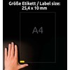 Avery Zweckform L6037-20 Coloured Mini Labels 25.4 x 10 mm