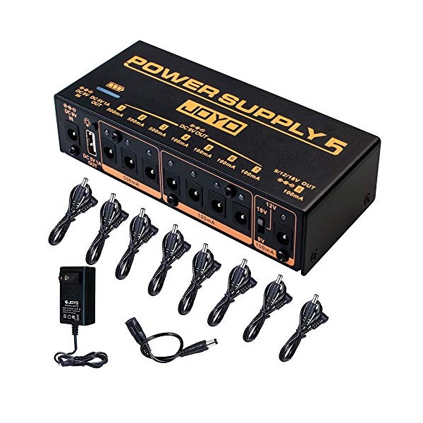 JOYO Built-in 4400mAh Rechargeable Battery Guitar Effect Pedal Power Supply