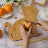 FINGERINSPIRE Cat Shaped Charcuterie Board 11x11.3x0.59inch Cat Wood Cutting Board