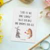 Mr. & Mrs. Panda Postcard Rabbit Hedgehog - Gift, Comfort,