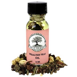 Wealthy Way Oil 1/2 oz | Handmade with Herbs & Essential Oils | Money Drawing, Wealth & Success Rituals | Hoodoo, Conjure, Wiccan & Pagan