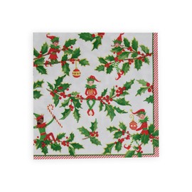 Jingle Elves Luncheon Napkins - 20 Per Package - 4 Units