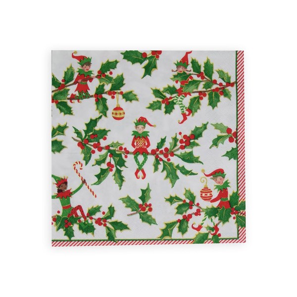 Jingle Elves Luncheon Napkins - 20 Per Package - 4