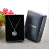 Women's Silver 925 Necklace Zirconia Christmas Snow Snowflake Birthday Present
