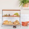 Creative Co-Op Acacia Wood 2-Tier Serving Stand