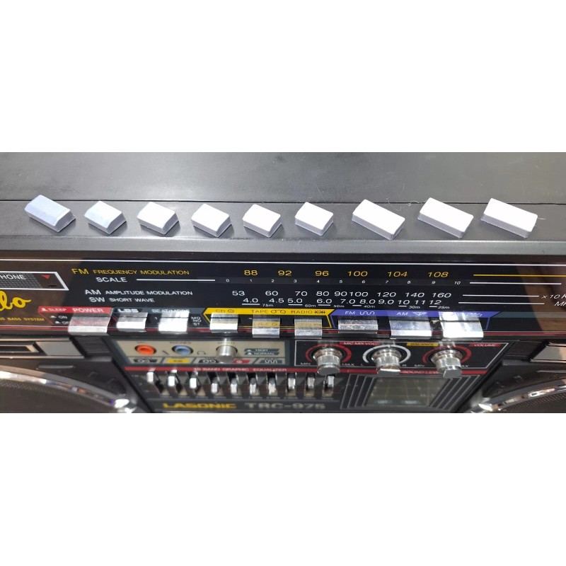 RRC 3D Printed - 9 Silver Push Buttons for Lasonic