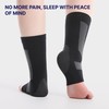 Compression Ankle Sleeve, Athletic Support Brace, Black and Gray, 1