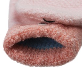 Kids Toddler Magic Wool Knit Convertible Flip Top Gloves with Mitten Cover Winter Warm Half Finger Texting Mittens Fingerless Snow Ski Thermal Gloves Hand Warmer Christmas Gift for Girls Boys Age 4-9Y