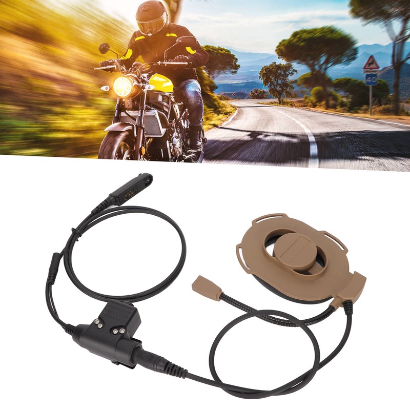 HD01 Motorcycle Unilateral Headset +U94 PTT Noise Cancellation Comfortable Military