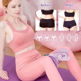 MeYuxg Pelvic Floor Trainer Women's Thigh Trainer - Pelvic Floor Trainer for Women with Counter, Adjustable Resistance, Sports Equipment for Hips, Legs, Arms (Purple)