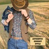 DANIEL'S ARTPLANET Western Belt for Men Full Grain One Piece