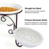 BestVida Pet Stand,Elevated Dog Bowls,Raised Dog Bowl Stand, Large Ceramic