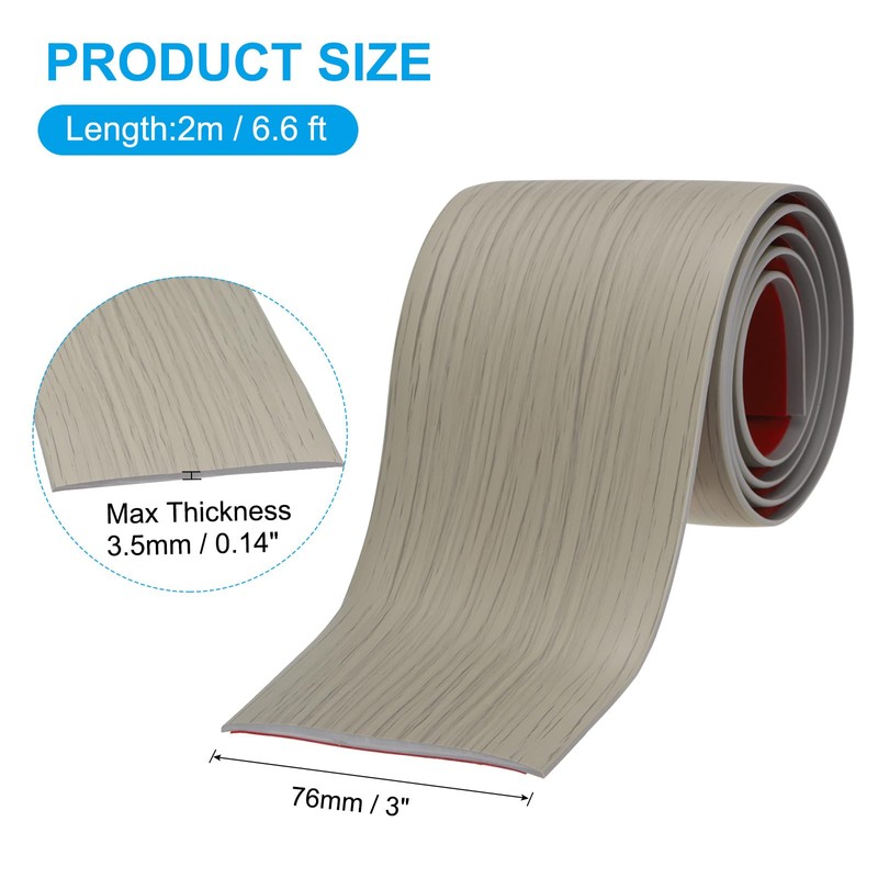 PATIKIL Self Adhesive Floor Transition Strip 3 in x 6.6