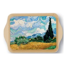 Van Gogh Cypress Trees Mini Metal Tray