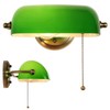 somesino Traditional Banker Wall Lamp Green Banker Light Retro Reading