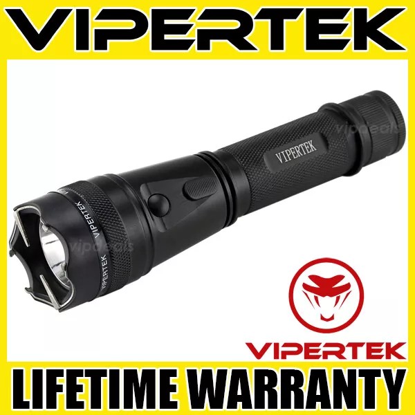VIPERTEK Stun Gun VTS-195 - 550BV Metal Heavy Duty Rechargeable