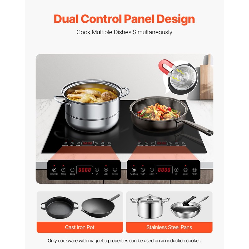 Happybuy Induction Cooktop - Your Ultimate Cooking Companion! This 1800W