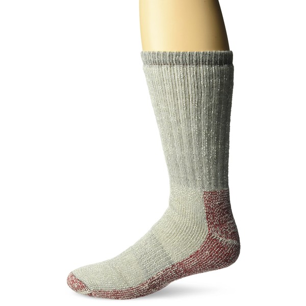 Georgia Merino Wool Crew Socks, Grey, Large