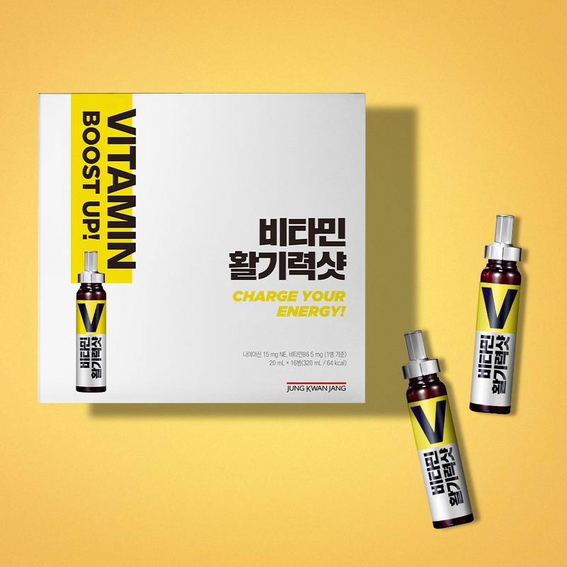 CheongKwanJang 정관장 비타민 활기력 샷 20ml 16병 Korean Ginseng Vitamin