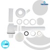 tecuro 58504 Plastic Bottle Trap for Washbasin, Connection 1 1/4