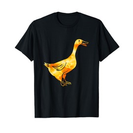 Tie-Dye Goose / Golden Orange Retro & Vintage Goose Design T-Shirt