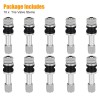 GEARZAAR 10x Stainless Steel Wheel Tire Valve Stems Hight Pressure