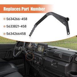 LoloWheat Stainless Steel Cast Gear Shift Shifter Lever Compatible with Polaris Ranger 1000 2018 2019 2020 2021 for Polaris XD 2019 2020 Replace 5634266-458 5633821-458 Matte Black