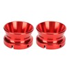 2Pcs NAB Hub Adapters for Studer ReVox Red Polished Aluminium