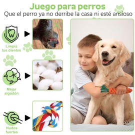 ZHEYU Juguete Interactivo de Cuerda para Perros, Resistente para Perros medianos y pequeños, Duradero Juguete para Cachorros Durante la dentición, Juguete de Cuerda masticable. (Azul（6piezas）)