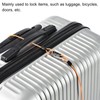 PATIKIL Security Steel Cable 2.5mm x 0.5m/1.64ft Coated Luggage Lock