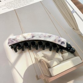 QinGoo Banana Hair Clip Hair Accessories Ponytail Holder Headpiece for Women Girls (Light Purple)