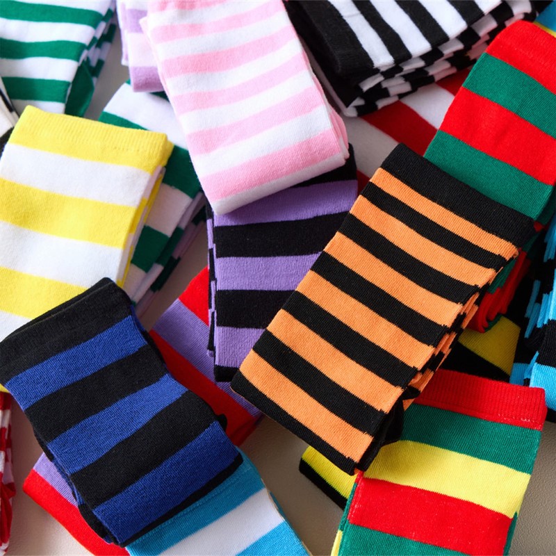 DOOVID Casual Knee High Socks for Women Tube Socks Elasticity