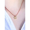 Lucky Feather 14K Gold Dipped Flower Necklace - Let Hope