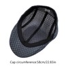 Lopsity 2PCS Men Mesh Flat Cap Breathable Summer Newsboy Hat