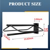Hongshifu Heavy Duty Saddle Rack Wall Mount, Metal Horse Saddle