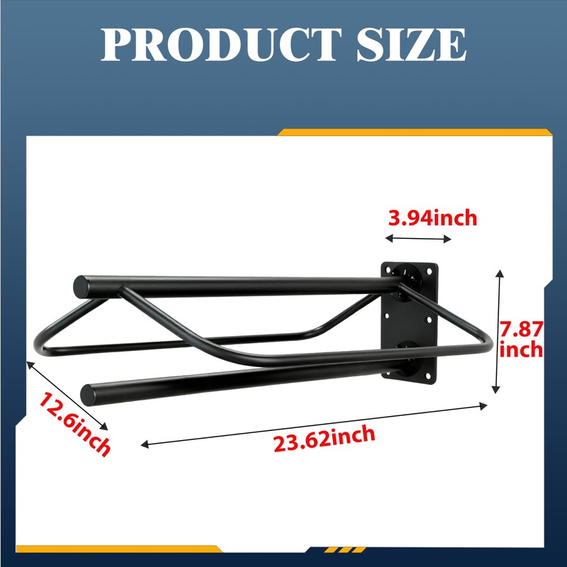 Hongshifu Heavy Duty Saddle Rack Wall Mount, Metal Horse Saddle