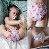 ALVABABY ALVABABY Cloth Diaper Adjustable Washable Reusable 6 Pack Cloth