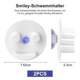 IFUDE Smiley Sponge Holder Pack of 2