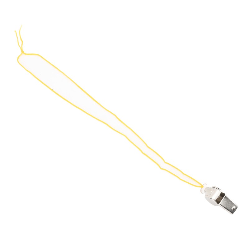 24pcs Stainless Steel Sports Whistles with Lanyard Loud Crisp Sound