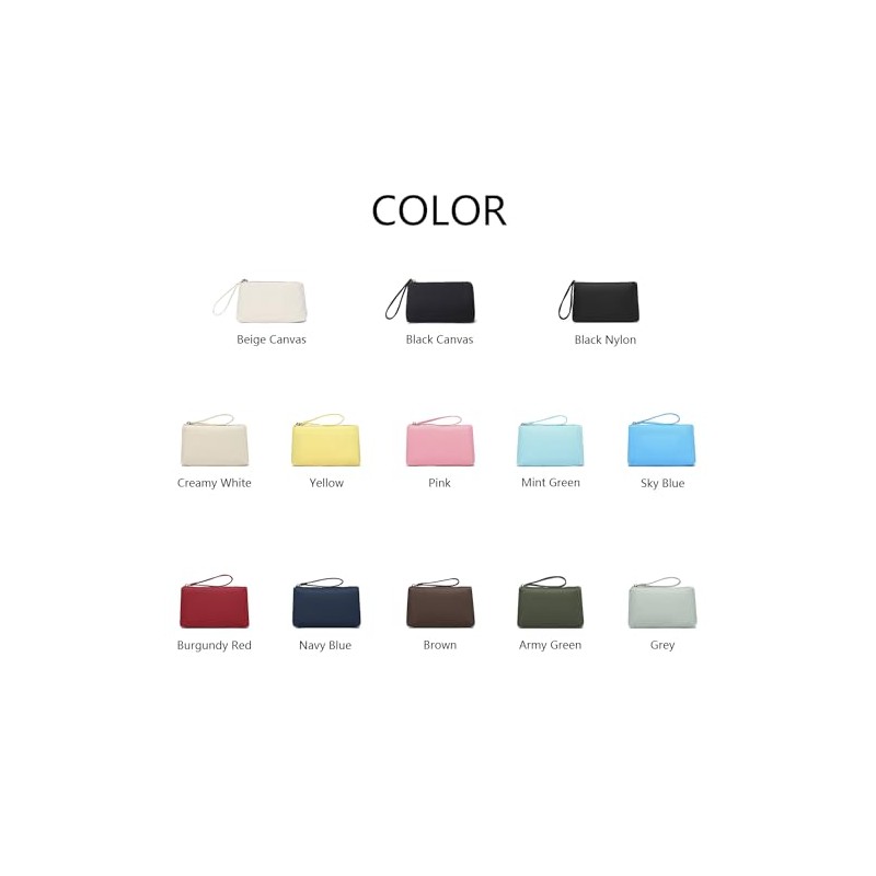Bolsa de nailon para maquillaje, bolsa impermeable con bolsillo con