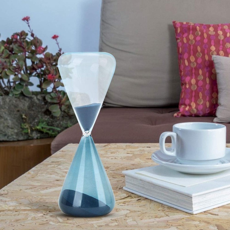 Mumusuki Hourglass Clock Blue Sand Timer, Innovative Cone Shape Unique