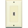 RiteAV 1 HDMI Port Female-Female Wall Plate Decorative Ivory