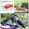 HCGADON Window Hummingbird Feeder, Plastic Humming Bird Feeder with 3