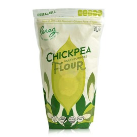 Pereg Chickpea Flour (16 Oz x 6 Pack) - Multipurpose Flour - Naturally Gluten Free - Non GMO - For Cooking, Baking, Coating & Thickening - Ground Gram Flour Chana Besan